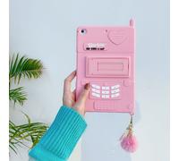 Étui en silicone souple pour, tablette, support, mignon, coeur d'amour, pour enfants filles - For iPad 4 - cas et pendentif