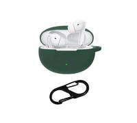 étui en silicone vert foncé compatible avec le bo?tier de charge des écouteurs Bluetooth Oppo Enco Free