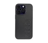 Etui en similicuir Audi, noir - iPhone 14 Pro