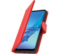 Etui en similicuir avec fonction support pour Oppo A53 - Rouge