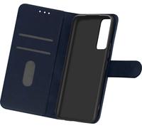 Étui en similicuir avec fonction support pour Samsung Galaxy A02s - Bleu foncé