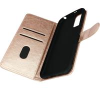Etui pour Xiaomi Redmi Note 10 5G Clapet Portefeuille Support Vidéo Rose Gold