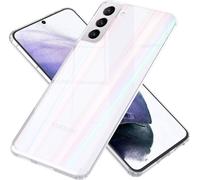 Etui en verre trempé NALIA pour Samsung Galaxy S21+, transparent Arc-en-ciel Cover Case
