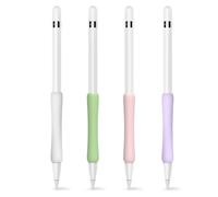 Étui ergonomique élégant, compatible avec l'Apple Pencil 1re et 2e génération, protège votre stylet contre le roulement, blanc, violet, rose et