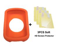 Étui Et Film Hd En Silicone Pour Garmin Edge 540 Et Edge 840,Housse De Protection D'écran Pour Ordinateur Gps Garmin Edge 540 - Type Orange 3pcs Film