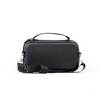 Étui étanche en cuir PU pour DJI Osmo-Action 6 avec compartiments personnalisés et sangle réglable pour un transport sûr et confortable (Noir)