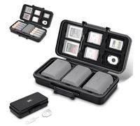 Étui étanche pour carte mémoire d'appareil photo, boîte de rangement pour 3 batteries LP-E6/NP-FZ100/NPW235/EN-EL15/DMW-BLF19/BLX-1 ou 1 Li-ion et 8 piles AA, porte-cartes Multi SD pour 6 SD, 5 CFA, 6
