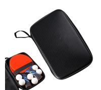 Étui étanche pour raquette de tennis de table | Organiseur de protection réutilisable pouvant contenir 2 pagaies et 6 balles pour intérieur et extérieur, entraînement quotidien, voyage, jeu