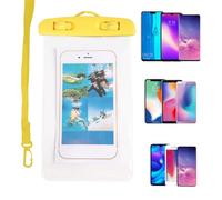 Étui étanche pour smartphone - Support de téléphone portable pour activités en bateau - Sac à écran tactile avec cordon pour cyclisme, bateau, camping, kayak, croisière, parc aquatique, pêche et