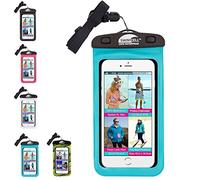 Étui étanche SwimCell pour iPhone 6, iPhone 7 Plus, iPad, tablettes, Samsung, Kindle, lecteurs MP3, appareils photo, clés, argent et passeport Haute qualité. Étanchéité testée : IPX8. Jusqu’à 10 m de profondeur., PVC, bleu, Large Phone 10cm x 19cm