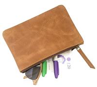 Étui Fait Main en Cuir véritable pour liseuse Kindle, Accessoires, Lunettes de Soleil, Livre, Marron Clair, S