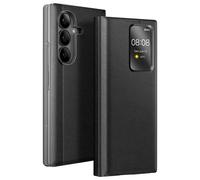 Etui Fenêtre pour Galaxy Z Fold7 avec Porte-cartes et Fonction Stand Noir