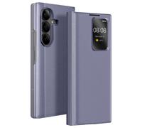 Étui Fenêtre pour Galaxy Z Fold7 avec Porte-cartes et Fonction Stand Violet