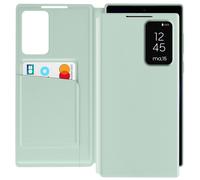 Étui Fenêtre pour Samsung Galaxy S23 Ultra avec Clapet Porte-Carte Vert pâle