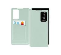 Etui Fenêtre pour Samsung Galaxy S23 Ultra avec Clapet Porte-Carte Vert pâle