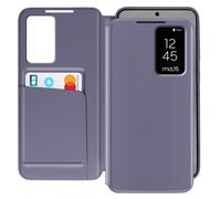 Étui Fenêtre pour Samsung Galaxy S25 avec Clapet Porte-Carte Lavande
