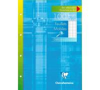 Clairefontaine Feuillets mobiles A4 Séyès agrandi 10/10 – 100 pages 90 g/m²