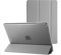 Étui fin avec support magnétique pour Apple iPad Air 2/2ème génération A1566 A1567 avec fonction veille/réveil magnétique automatique (gris)