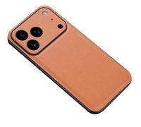 Étui Fin pour IPhone 17/17 Pro/17 Air/17 Pro Max, en Cuir, Protection Intégrale De L'objectif, Texture Litchi, Antichoc,17,Brown
