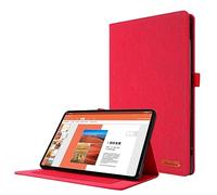 Étui fin pour tablette compatible avec Huawei Matepad 11 2023 27,9 cm - Coque ultra fine à rabat pliable avec fonction veille/réveil automatique | Protection arrière en TPU souple (rouge)