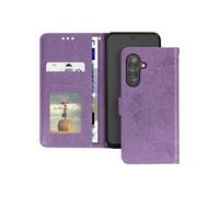 Etui Fleurs Mandala pour Samsung Galaxy A26 Portefeuille Dragonne Violet