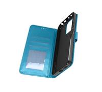 Étui Fleurs Mandala pour Xiaomi Redmi Note 13 4G Portefeuille Dragonne Bleu