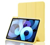 Étui flexible avec support pour iPad 10,2 pouces (2021), étui magnétique pliable en trois parties avec porte-crayon, compatible avec la mise en
