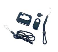 Étui Flexible pour Appareil Photo avec Lanière Antidérapante Et Couvercle D'objectif De Protection Précis pour La Photographie D'aventure 360 GO3 Ensemble De Protection en Silicone Flexible