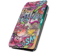 Étui flip avec porte-carte pour Apple iPhone X - Akashi - Graffiti