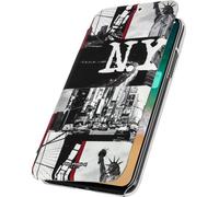 Étui flip avec porte-carte pour iPhone X - Akashi - NYC