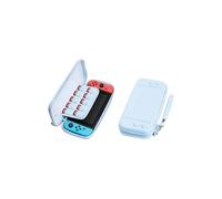Etui FLOODKING pour Switch 2 - Coque Rigide Antichoc, Ultra Fin, PU Elégant, Rangement 12 Cartes,Bleu