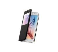 Etui Clapet Fenêtre Samsung Galaxy S6 - Housse Noir