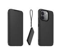 folio avec dragonne amovible Noir pour Xiaomi Redmi Note 17 Pro 5G