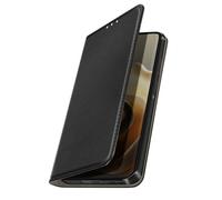 Étui Folio - AVIZAR - Motorola Edge 60 - Similicuir Noir - Porte-cartes - Support Vidéo