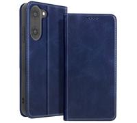 Étui Folio pour OnePlus Nord CE5 Design Vintage avec Fonction Support Vidéo Bleu nuit