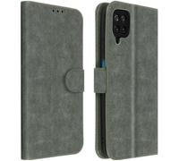 Étui folio - AVIZAR - Samsung Galaxy A12 - Protection - Porte-carte - Fonction support vidéo