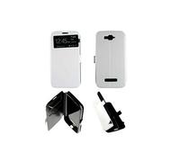 Etui Folio Blanc compatible Alcatel One Touch Pop C7