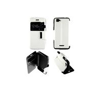 Etui Folio Blanc compatible Wiko Kite