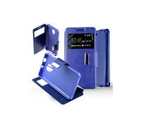 Etui Folio Bleu compatible Alcatel One Touch Pop Up