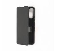 Etui folio CLASSIQUE Noir: Avec fenêtre - anti-chocs - léger - ultra-fin - fonction support - accès caméra - compatible pour REDMI 13C