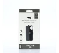 Etui folio CLASSIQUE Noir: Avec fenêtre - anti-chocs - léger - ultra-fin - fonction support - accès caméra - compatible pour iPhone 16