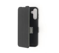 Etui folio CLASSIQUE Noir: Avec fenêtre - anti-chocs - léger - ultra-fin - fonction support - accès caméra - compatible pour Galaxy 15 5G