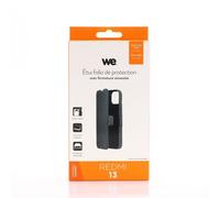Etui folio CLASSIQUE Noir: Avec fenêtre - anti-chocs - léger - ultra-fin - fonction support - accès caméra - compatible pour REDMI 13