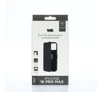 Etui folio CLASSIQUE Noir: Avec fenêtre - anti-chocs - léger - ultra-fin - fonction support - accès caméra - compatible pour iPhone 16 PRO max