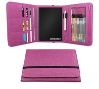 Étui folio compatible avec Rocketbook Everlast Fusion, organiseur de bloc-notes multi-format A5, boucle pour stylo/porte-cartes de visite, 24,4 x 18,8 cm (taille exécutive)