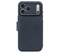 DECODED Coque pour iPhone 17 Pro Max, 2-en-1, Détachable, Cuir ECCO Premium, Compatible avec MagSafe, Magnétique, Protection Caméra, Bouton Camera Control, Anti-Rayures, Bleu