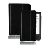 Étui Folio en Cuir Compatible avec PocketBook 631 Touch HD Ebook eReader, Coque de Protection légère adaptée au PB631 Plus(Black,Touch HD - HD 2)