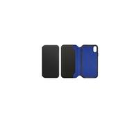 Etui Folio en Cuir Noir pour iPhone X