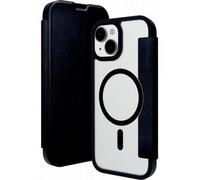 Etui Folio Helsinki en Cuir végétalien pour iPhone 15 DBRAMANTE1928 Noir transparent