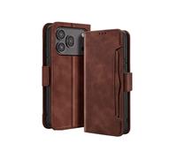 Etui Folio Honor 600 / 600 Pro Design Vintage Support Vidéo Marron